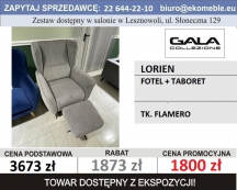 GALA - LORIEN FOTEL Z TABORETEM TK. FLAMERO